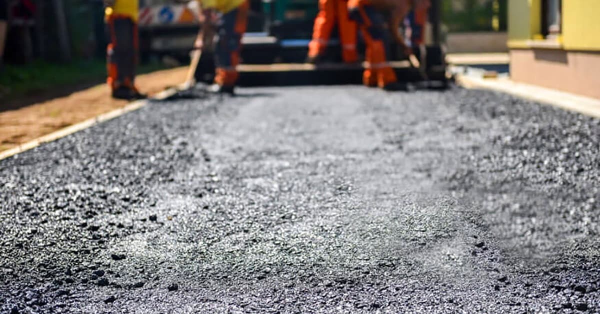 Roadworks paving 01