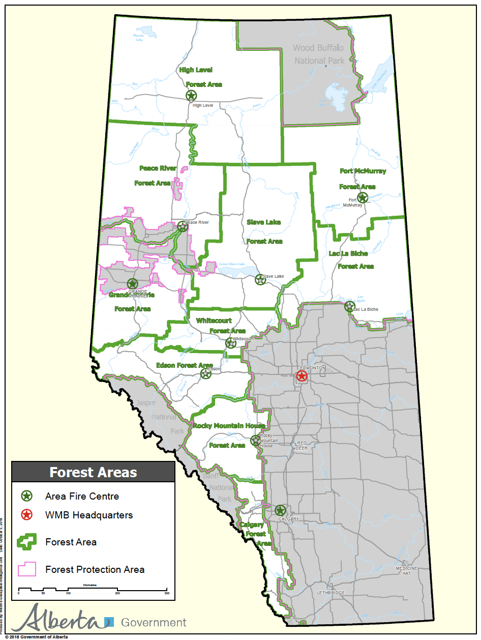 Alberta Forest Areas